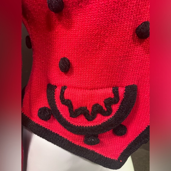 Vintage Lisa Nichols Sweater 90s Ladybug PM - Picture 7 of 8